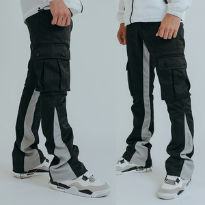 Pantalones atléticos/cargo/Rectos de diseño retro a rayas ajustados para hombre, Pantalones chinos informales de negocios, pantalones más vendidos al por mayor - Product Image 5