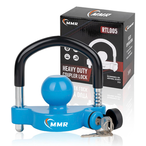 Acopladores universales de 1-7/8 pulgadas, 2-5/<span class=keywords><strong>16</strong></span> pulgadas, acopladores de enganche, bloqueos de bola de remolque azul con cubierta y tapa resistentes a la intemperie - Product Image 1