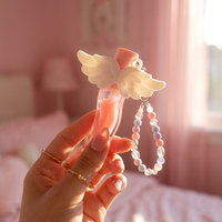 Porte-clés pendentif multi-usage en alliage de zinc classique, design personnalisé, pour gloss à lèvres, cadeau
