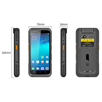 Hidon Prix d'usine 5,5'' Android 10 4 Go+64 Go 4G PDA robuste Ordinateur mobile Portable IP65 avec scanner 2D NFC Port LAN RJ45