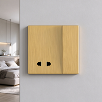 Interrupteur mural simple à montage facile avec prise de courant 2 broches intégrée – Vente en gros d'interrupteurs muraux avec prises