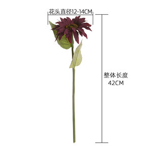 CallaFloral Girasoles Artificiales de una Sola Rama, Flores Decorativas Realistas para el Hogar, Decoración Navideña - Product Image 4