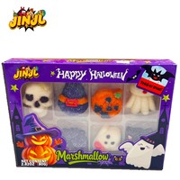 Groothandel: 2026 Nieuwe Aanwinst Cartoon Halloween Vleermuizen en Zwarte Katten Gummy Candy's, 50% Sappige Inhoud, Halal-Gecertificeerde Kindersnacks