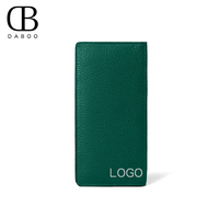 Produsen grosir dompet tempat kartu kulit asli lipat mewah sesuai pesanan desain asli togo dompet kantong wanita kulit sapi
