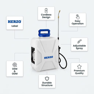 Pulvérisateur à dos HERZO 20V avec pistolet à gâchette, capacité de 12 L, pression de 4,0/5,0 bars, portée de pulvérisation de 1 à 10 m, pour l'utilisation dans les jardins et l'agriculture - Product Image 2