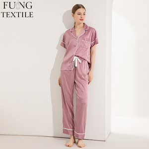 Pyjamas personnalisés FUNG 6028 <span class=keywords><strong>pour</strong></span> <span class=keywords><strong>la</strong></span> <span class=keywords><strong>mère</strong></span> <span class=keywords><strong>de</strong></span> <span class=keywords><strong>la</strong></span> <span class=keywords><strong>mariée</strong></span>, vêtements <span class=keywords><strong>de</strong></span> détente <span class=keywords><strong>pour</strong></span> <span class=keywords><strong>la</strong></span> fête nuptiale en stock - Product Image 4