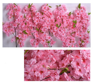 Offre Spéciale fleurs <span class=keywords><strong>de</strong></span> <span class=keywords><strong>cerisier</strong></span> violet clair 4 branches fleurs <span class=keywords><strong>de</strong></span> <span class=keywords><strong>cerisier</strong></span> en plein air tiges <span class=keywords><strong>de</strong></span> fleurs artificielles - Product Image 6