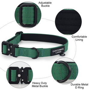 Hot Sales Gepolstertes verstellbares Hunde trainings halsband Nylon-Hunde halsband im Freien zum Gehen Laufen Laufen Wandern Aktivitäten - Product Image 4