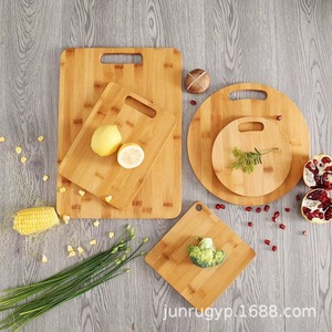 <b>Wooden</b> Cutting Board Round With Handle For Kitchen Fruits Vegetables Chopping <b>Blocks</b> - Product Image 3