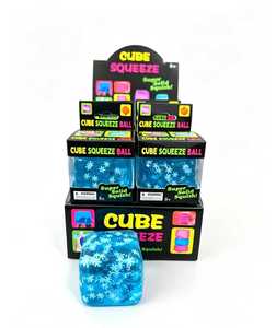 Jouet anti-stress souple et tendance en forme de cube de glace 3D de dessin animé, en sucre de malt, pour enfants, unisexe, service d'échantillonnage disponible - Product Image 5