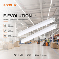 Lámpara LED Tri-Proof de Ahorro de Energía 160LM/W con Potencia Seleccionable, Resistente al Vapor, para Proyectos de Iluminación Logística