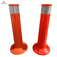750mm Flexible Sécurité Post Delineator Sécurité routière PU Traffic Bollard Traffic Warning Products