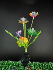 ไฟเส้นใยพลังงานแสงอาทิตย์สำหรับสวน, หลอดไฟ LED เปลี่ยนสีได้หลายสีสำหรับตกแต่งภูมิทัศน์กลางแจ้ง IP65แบบหรี่ไฟได้ - Product Image 5