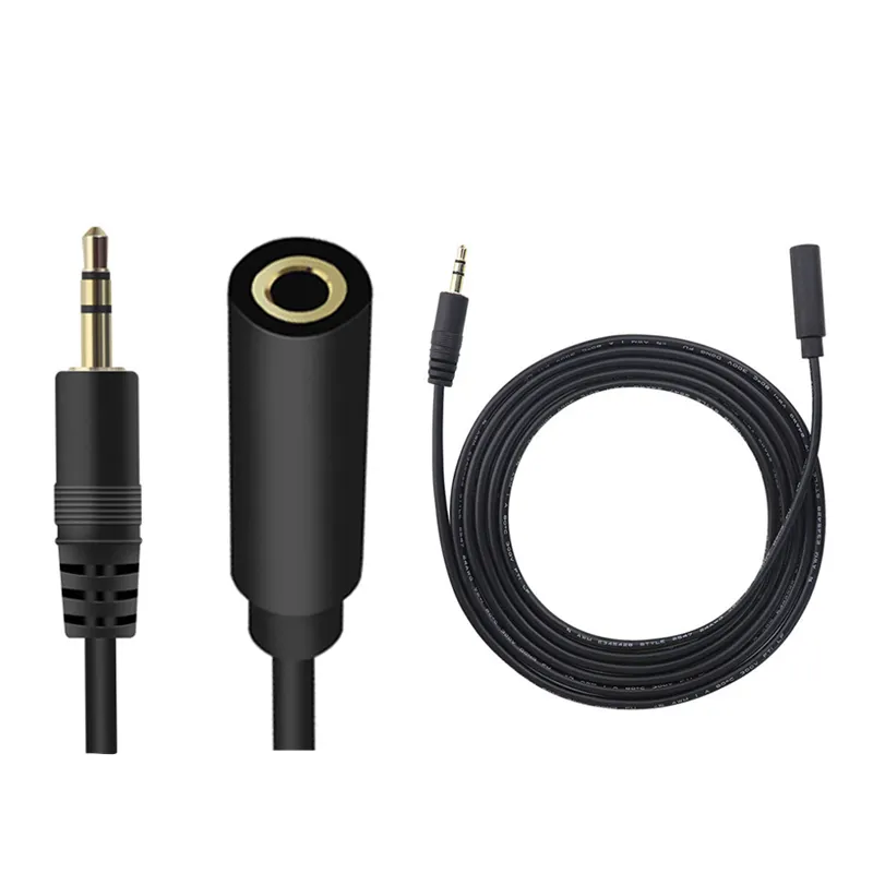 3,5-mm-Stereo-Aux-Verlängerungskabel Stecker-Buchse-Audio kabel adapter