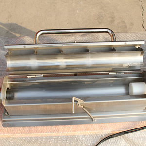 Machine de remplissage pneumatique semi-automatique de petit pain de viande facile à utiliser avec les composants en bois de noyau de moteur d'emballage de carton - Product Image 4