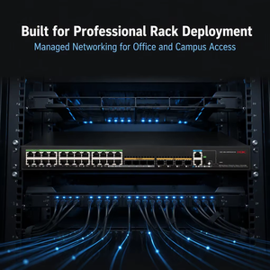 Commutateur Gigabit PoE+ géré H3C S5136S-24FP4S4X-EI à 24 ports 10/100/1000M avec 4 ports combo SFP 100/1000M et 4 ports uplink SFP+ 1G/10G - Product Image 2