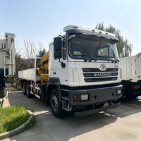 Camion-grue Shacman F3000 12 tonnes à bras pliant 6x4 Euro 2 avec moteur Weichai, hauteur de levage de 25 m et télécommande