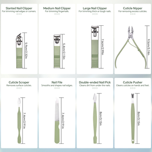 KADS 16 in 1 Professional Manicure <b>Kit</b> Stainless Steel <b>Nail</b> Care Set Manicure <b>Nail</b> Clipper Set Fingernail Toenail Grooming Tool - Product Image 4