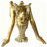 Sculpture de femme nue en bronze, figurine, base de table basse, Feng Shui 3D, mode moderne, Saint-Valentin