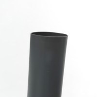 Tube cosmétique souple 20ml 30ml 50ml en plastique avec embout pointu intégré 22mm, bouchon à vis, gris anthracite mat, logo personnalisé