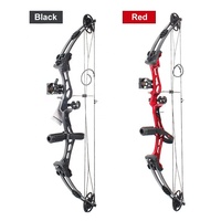 Arc à Poulies SPG Archery 50 lbs avec Poignée Métal pour Droitier, Tir de Précision, Entraînement au Tir à l'Arc, Équipement Portable
