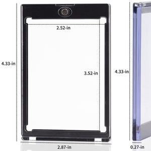 Protector de Tarjetas Rígido Transparente de Alta Venta, Protección UV de 35pt, Soporte Magnético Resistente de un Toque para Tarjetas de Juego de Baloncesto y Fútbol - Product Image 3