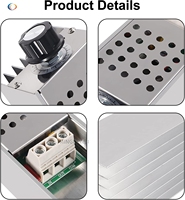 Contrôleur de vitesse de moteur 10000W 25A AC 110V 120V 220V 230V, régulateur de tension SCR, variateur de vitesse, contrôle de la température