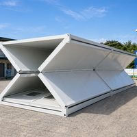 Maison conteneur pliable à montage rapide, design moderne pour appartement et applications polyvalentes