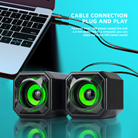 Équipement audio JERTECH S2 / amplificateurs / haut-parleurs / haut-parleurs d'ordinateur alimentés par USB avec contrôle du volume pour ordinateur de bureau ou ordinateur portable