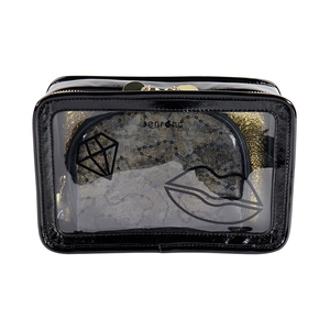 Custom Plastic clear Pvc Makeup Cosmetic Pouch Toiletry Bag Portable Bag Wholesale Transparent Fashion Zipper Bag for Cosmetic - Product Image 2