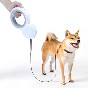 Pet Retractable Leash With <b>Lights</b> Gray Pink Blue Small Dog Cat Use - Product Image 3