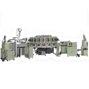 Máquina de moldeo por inyección rotativa automática de triple densidad PU/PU/TPU de 20/24/30 estaciones para calzado de trabajo de PU y calzado de seguridad - Product Image 1