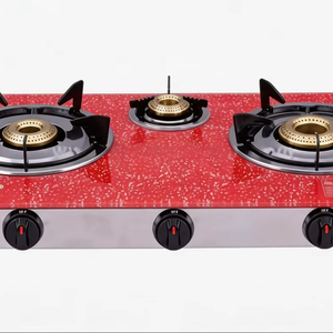 Cuisinière à gaz 3 brûleurs, appareils de cuisine, cuisinière à gaz, plaques de cuisson à gaz, verre trempé - Product Image 1