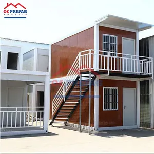 OKPREFAB portable modular living room prefabricated container house for construction site office Hotel School Apartment