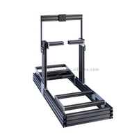 Profil en alliage d'aluminium 4080 anodisé argent noir personnalisé 40X80mm, cadre de simulateur de course automobile en aluminium, cockpit de course automobile