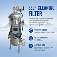 Filtro Mecánico Autolimpiante con Sistema de Raspador Automático de Acero Inoxidable para Refinerías Petroquímicas y Procesamiento de Combustible