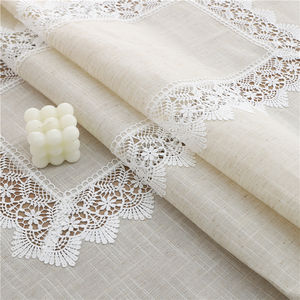 Tovaglia di lusso in poliestere satinato ricamo personalizzato banchetto di nozze decorazione formale cena - Product Image 5