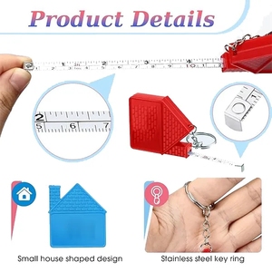 Cinta Métrica Promocional Personalizada con Forma de Casa, Herramienta Única y Atractiva para Marketing y Publicidad - Product Image 3