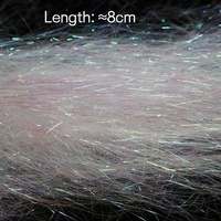 8cm/3,15 "Long Ice Dub Fliegen binden Dubbing Synthetische Fasern Baitfish Streamer Flash Dünner Eis flügel Salzwasser Fliegen binde material