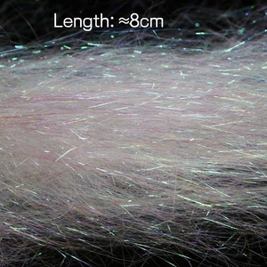 8cm/3.15 "Long Ice <span class=keywords><strong>Dub</strong></span> Fly Tying Dubbing Fibres Synthétiques Baitfish Streamer Flash Thin Ice Wing Saltwater Fly Tying Material - Product Image 4