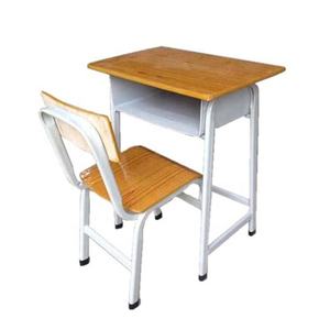 Mesa de madera personalizada para aula de escuela primaria y secundaria, escritorios y sillas para estudiantes individuales con almacenamiento, atractivo estético - Product Image 1