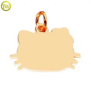 Ciondoli in <span class=keywords><strong>metallo</strong></span> con logo personalizzato 3d in morbido smalto ciondolo con logo a forma di animale con logo per collana - Product Image 3