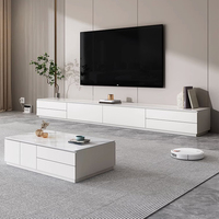 Hochwertiger Holz-TV-Ständer Moderner TV-Schrank Couchtisch-Einheit für Wohnzimmer-Möbel