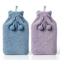 Bouillotte en peluche douce 2L avec housse pour bouteille d'eau chaude en caoutchouc pour thérapie chaude et froide – Fabrication chinoise