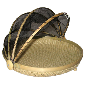 Couvre-aliments en bambou fait main avec filet pour la protection des aliments en cuisine, vente en gros, produit écologique réutilisable et sûr pour les aliments en provenance du Vietnam - Product Image 1