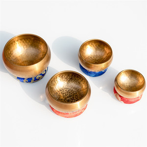 Bol en cuivre indien Antique, batteur à main, grand prix, pour <span class=keywords><strong>chant</strong></span> <span class=keywords><strong>tibétain</strong></span>, casserole de méditation, grande inde - Product Image 6