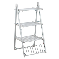 Usine Métal Maison Électrique Porte-Linge Pliable Tissu Séchage Airer Chaussettes Affichage Sèche-Vêtements Manteau Rack Stand