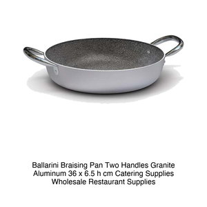 Granite-Coated Aluminum Shallow Casserole <b>Pan</b> with 2 <b>Handles</b> Ø 36 cm H 6.5 cm Ballarini - Product Image 2