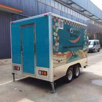 Remorque alimentaire mobile multifonctionnelle certifiée DOT FMVSS en tôle galvanisée, bar à bière, remorque alimentaire pour chocolat, remorque alimentaire remorquable