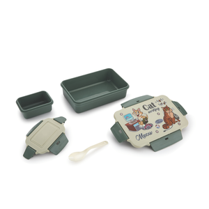 Lunch <b>box</b> with durable plastic body spacious compartments and airtight design ideal for keeping meals fresh for school office - Product Image 5